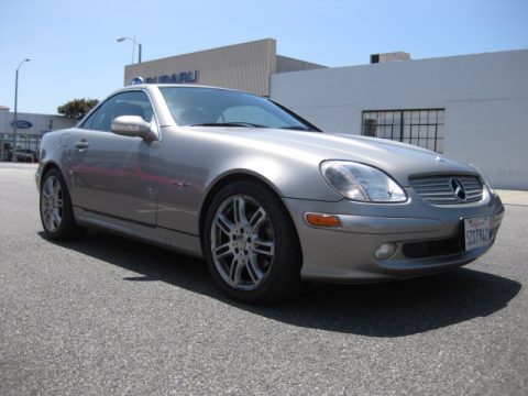 Pewter Metallic Mercedes-Benz SLK 230 Kompressor Roadster.  Click to enlarge.