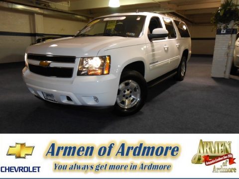 Summit White Chevrolet Suburban LT 4x4.  Click to enlarge.