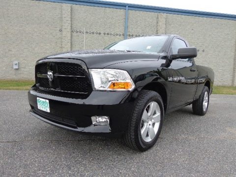 Black Dodge Ram 1500 Express Regular Cab.  Click to enlarge.
