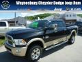 2011 Dodge Ram 2500 HD Laramie Longhorn Crew Cab 4x4 Brilliant Black Crystal Pearl