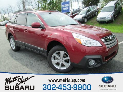 Venetian Red Pearl Subaru Outback 2.5i Premium.  Click to enlarge.