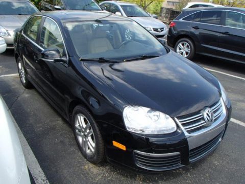 Black Uni Volkswagen Jetta TDI Sedan.  Click to enlarge.
