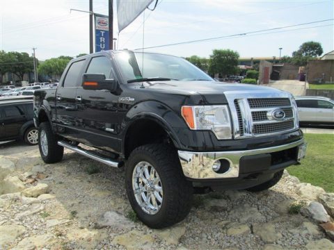 Tuxedo Black Metallic Ford F150 Lariat SuperCrew 4x4.  Click to enlarge.