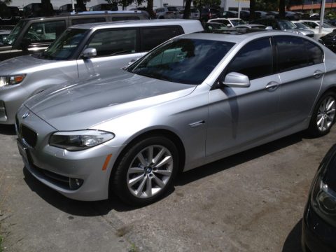 Titanium Silver Metallic BMW 5 Series 528i Sedan.  Click to enlarge.
