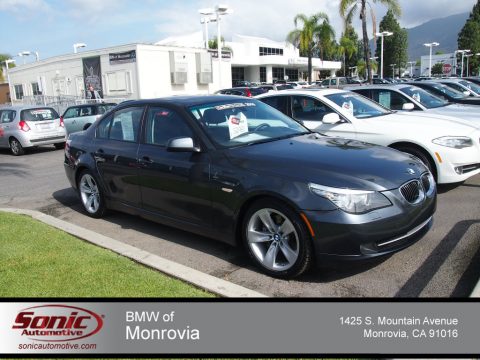 Platinum Grey Metallic BMW 5 Series 528i Sedan.  Click to enlarge.