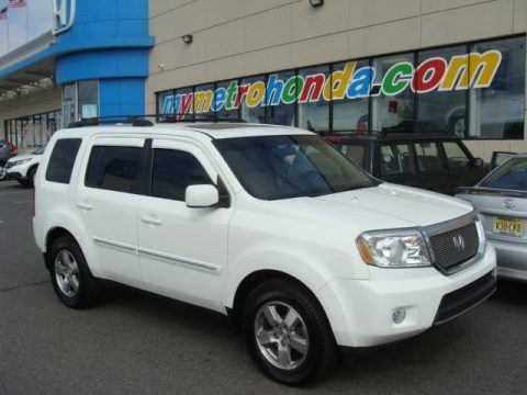 Taffeta White Honda Pilot EX-L 4WD.  Click to enlarge.
