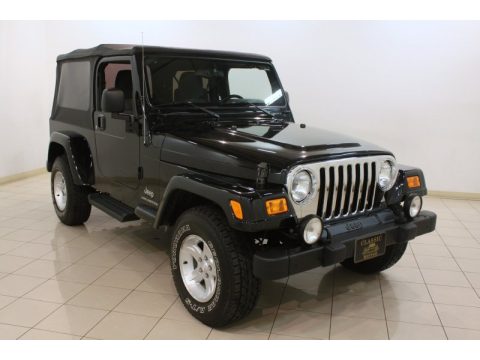 Black Jeep Wrangler Unlimited 4x4.  Click to enlarge.