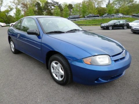 Arrival Blue Metallic Chevrolet Cavalier Coupe.  Click to enlarge.