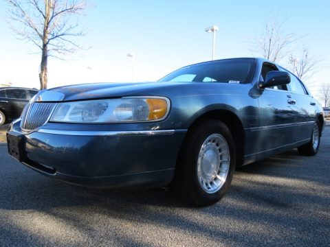 Aqua Blue Lincoln Town Car Executive.  Click to enlarge.
