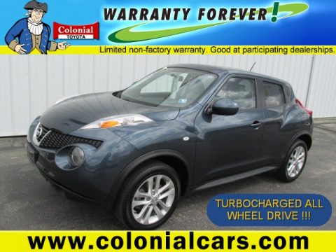 Graphite Blue Nissan Juke SV AWD.  Click to enlarge.