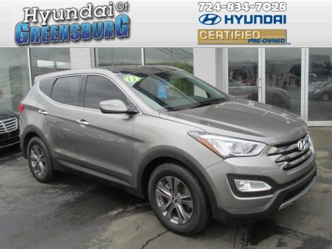 Mineral Gray Hyundai Santa Fe Sport AWD.  Click to enlarge.