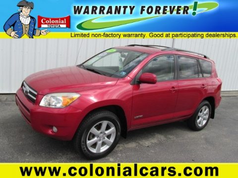 Barcelona Red Metallic Toyota RAV4 Limited 4WD. Click to enlarge. Barcelona Red Metallic Toyota RAV4 Limited 4WD. Click to enlarge.