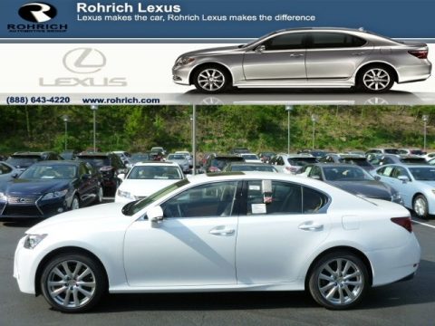 Starfire White Pearl Lexus GS 350 AWD.  Click to enlarge.