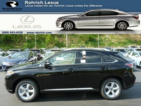 Obsidian Black Lexus RX 350 AWD.  Click to enlarge.