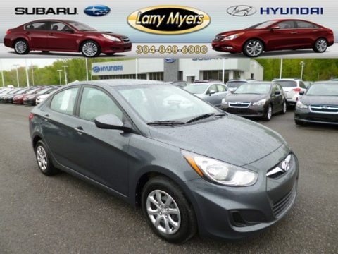 Cyclone Gray Hyundai Accent GLS 4 Door.  Click to enlarge.