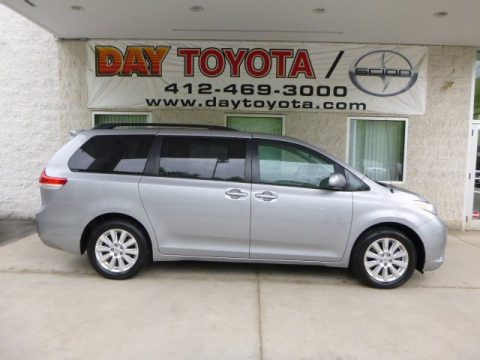 Silver Sky Metallic Toyota Sienna LE AWD.  Click to enlarge.