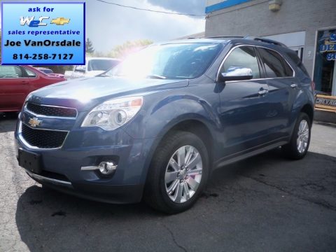 Twilight Blue Metallic Chevrolet Equinox LTZ AWD.  Click to enlarge.