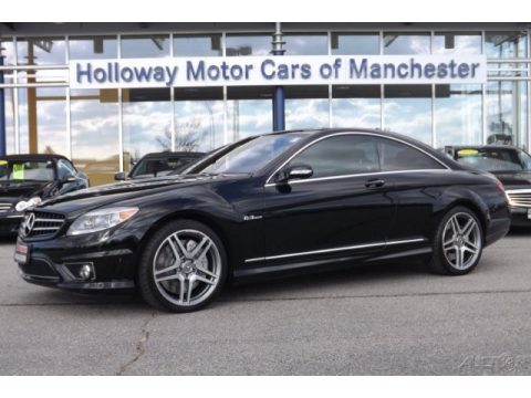 Black Mercedes-Benz CL 63 AMG.  Click to enlarge.