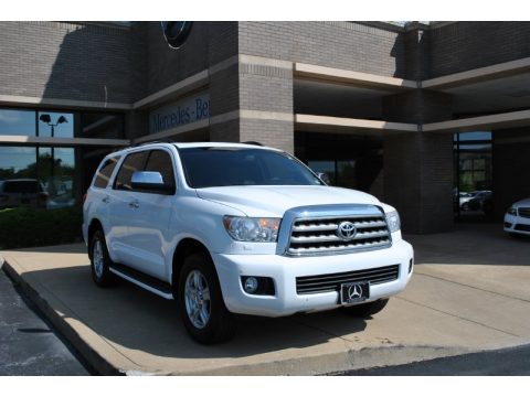 Super White Toyota Sequoia Limited 4WD.  Click to enlarge.