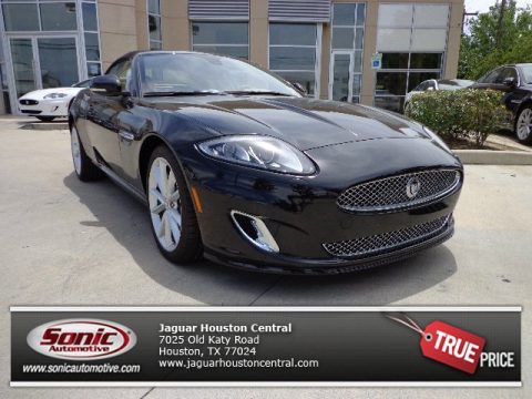 Ebony Black Jaguar XK XK Convertible.  Click to enlarge.