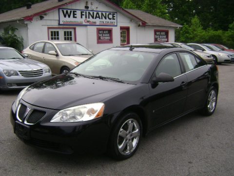 Black Pontiac G6 GT Sedan.  Click to enlarge.