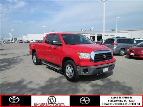 Radiant Red Toyota Tundra SR5 Double Cab.  Click to enlarge.