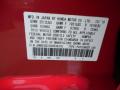 Honda Color Code R81 Milano Red #24 Honda Color Code R81 Milano Red #24