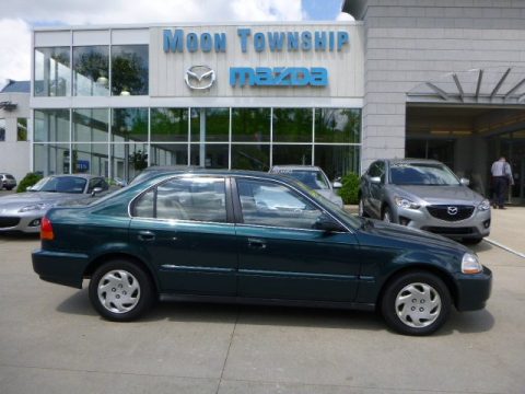 Cypress Green Metallic Honda Civic EX Sedan.  Click to enlarge.