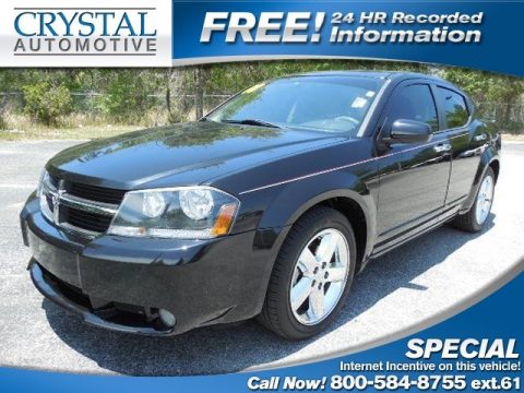 Brilliant Black Crystal Pearl Dodge Avenger R/T.  Click to enlarge.