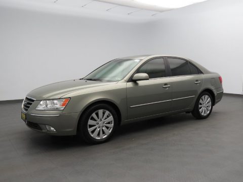 Natural Khaki Green Hyundai Sonata Limited V6.  Click to enlarge.