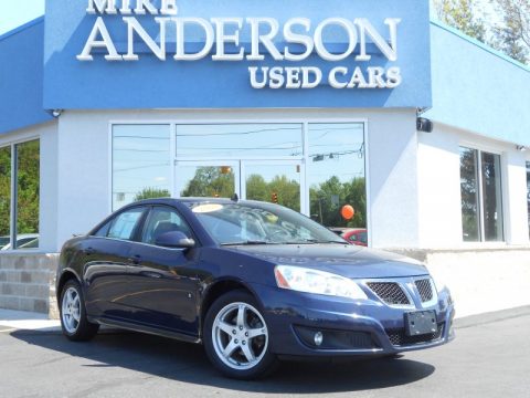 Midnight Blue Metallic Pontiac G6 V6 Sedan.  Click to enlarge.