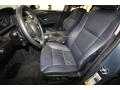  2008 BMW 5 Series Dark Blue Dakota Leather Interior #3