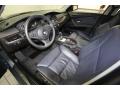  Dark Blue Dakota Leather Interior BMW 5 Series #13