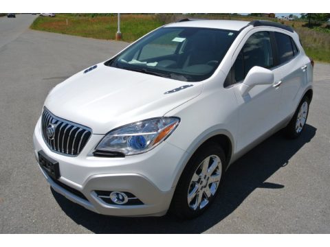 White Pearl Tricoat Buick Encore Leather.  Click to enlarge.