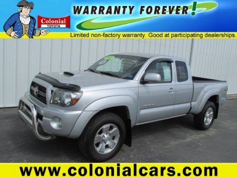 Silver Streak Mica Toyota Tacoma V6 TRD Sport Access Cab 4x4.  Click to enlarge.