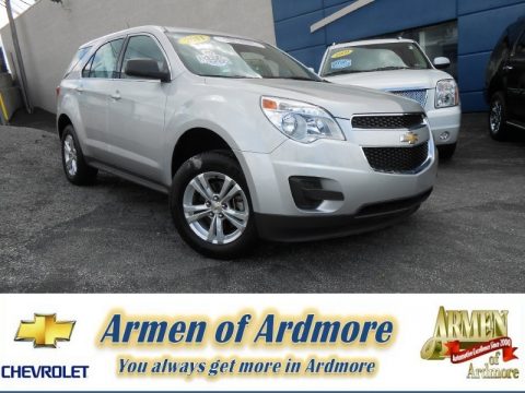 Silver Ice Metallic Chevrolet Equinox LS.  Click to enlarge.