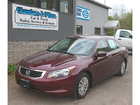 Basque Red Pearl Honda Accord LX Sedan.  Click to enlarge.