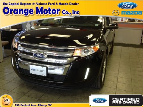 Tuxedo Black Metallic Ford Edge SEL AWD.  Click to enlarge.
