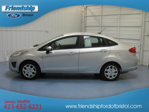 Ingot Silver Metallic Ford Fiesta S Sedan.  Click to enlarge.