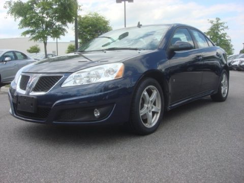Midnight Blue Metallic Pontiac G6 V6 Sedan.  Click to enlarge.