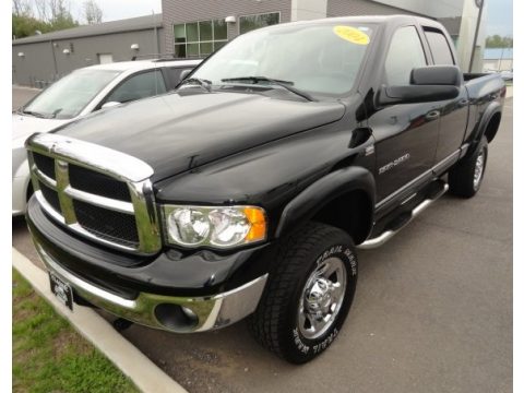 Black Dodge Ram 2500 SLT Quad Cab 4x4.  Click to enlarge.