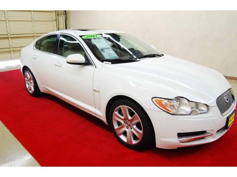 Polaris White Jaguar XF Sport Sedan.  Click to enlarge.