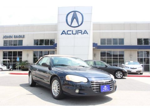 Deep Sapphire Blue Pearl Chrysler Sebring LXi Convertible.  Click to enlarge.