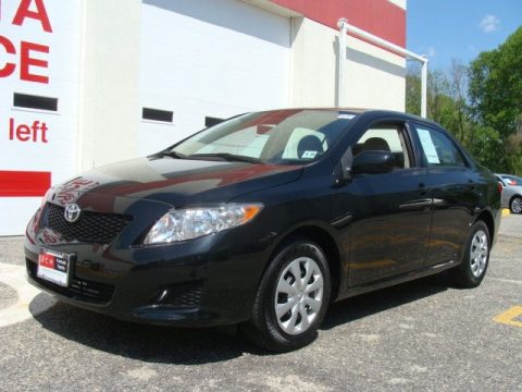 Black Sand Pearl Toyota Corolla LE.  Click to enlarge.