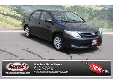 Black Sand Pearl Toyota Corolla LE.  Click to enlarge.