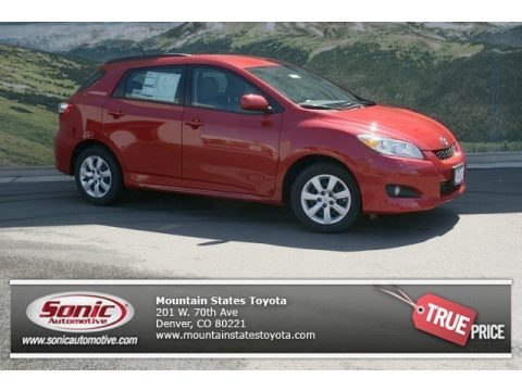 Barcelona Red Metallic Toyota Matrix S.  Click to enlarge.