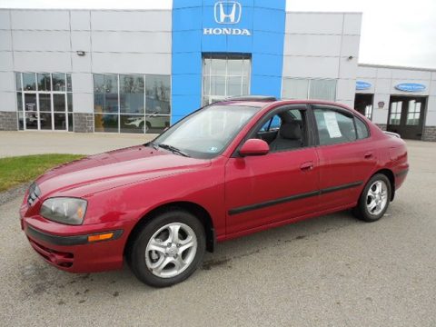 Electric Red Metallic Hyundai Elantra GT Sedan.  Click to enlarge.