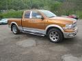 2012 Dodge Ram 1500 Laramie Quad Cab 4x4 Tequila Sunrise Pearl