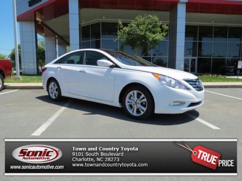 Shimmering White Hyundai Sonata Limited.  Click to enlarge.