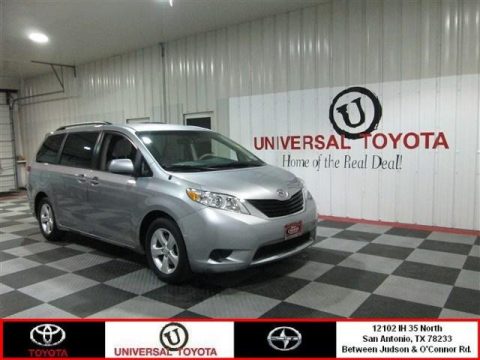 Silver Sky Metallic Toyota Sienna LE.  Click to enlarge.